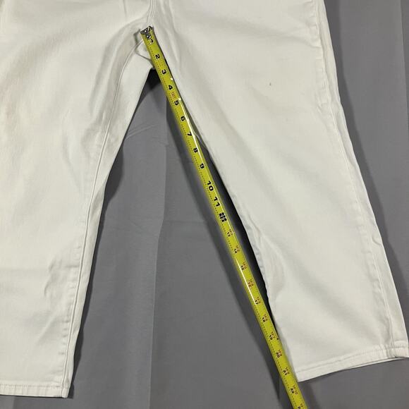 Michael Kors Izzy Cropped Skinny Jeans Womens 14 Stretch Denim Pants Stains - Picture 7 of 16